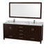 Sheffield 80" Double Bathroom Vanity Set with Mirror-1886912554-1906310047