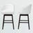 Upholstered Counter Stool with Solid Wood Frame-20238976