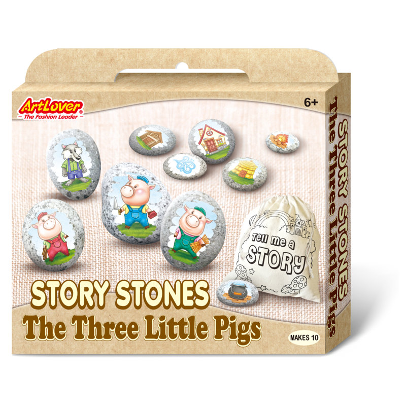 Story Stones - Trois petits cochons, Trois petits cochons