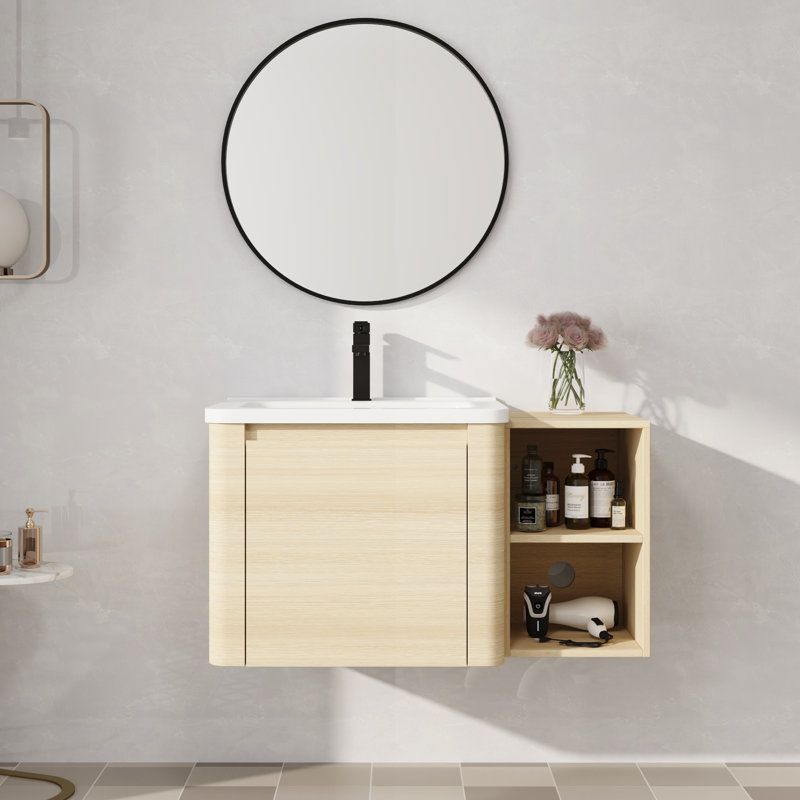 Meuble-lavabo mural simple 36 po avec comptoir en céramique 36 po, 36"