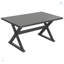 Ensemble de salle à manger 6 pièces avec table à tréteaux rectangulaire et 4 chaises et banc rembourrés-1177839823-1177839808