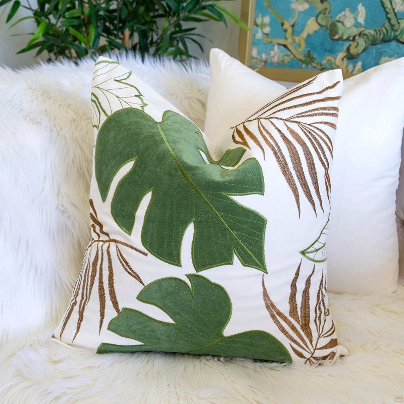 Coussin décoratif Autumn Vibes, Simple, Vert