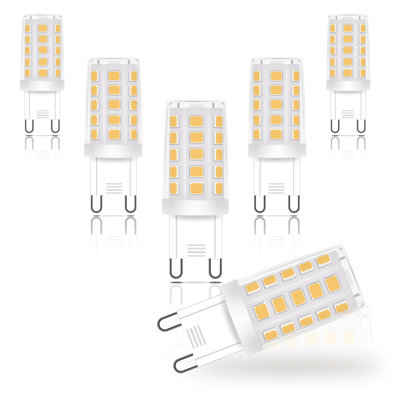 3.2 Watt (30 Watt Equivalent), G9 LED, Non-Dimmable Light Bulb, Cool White G9/Bi-pin Base