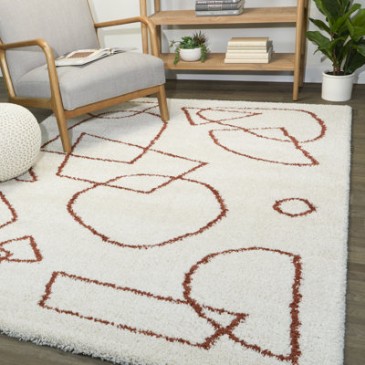 Tapis ivoire à poils longs Barfleur