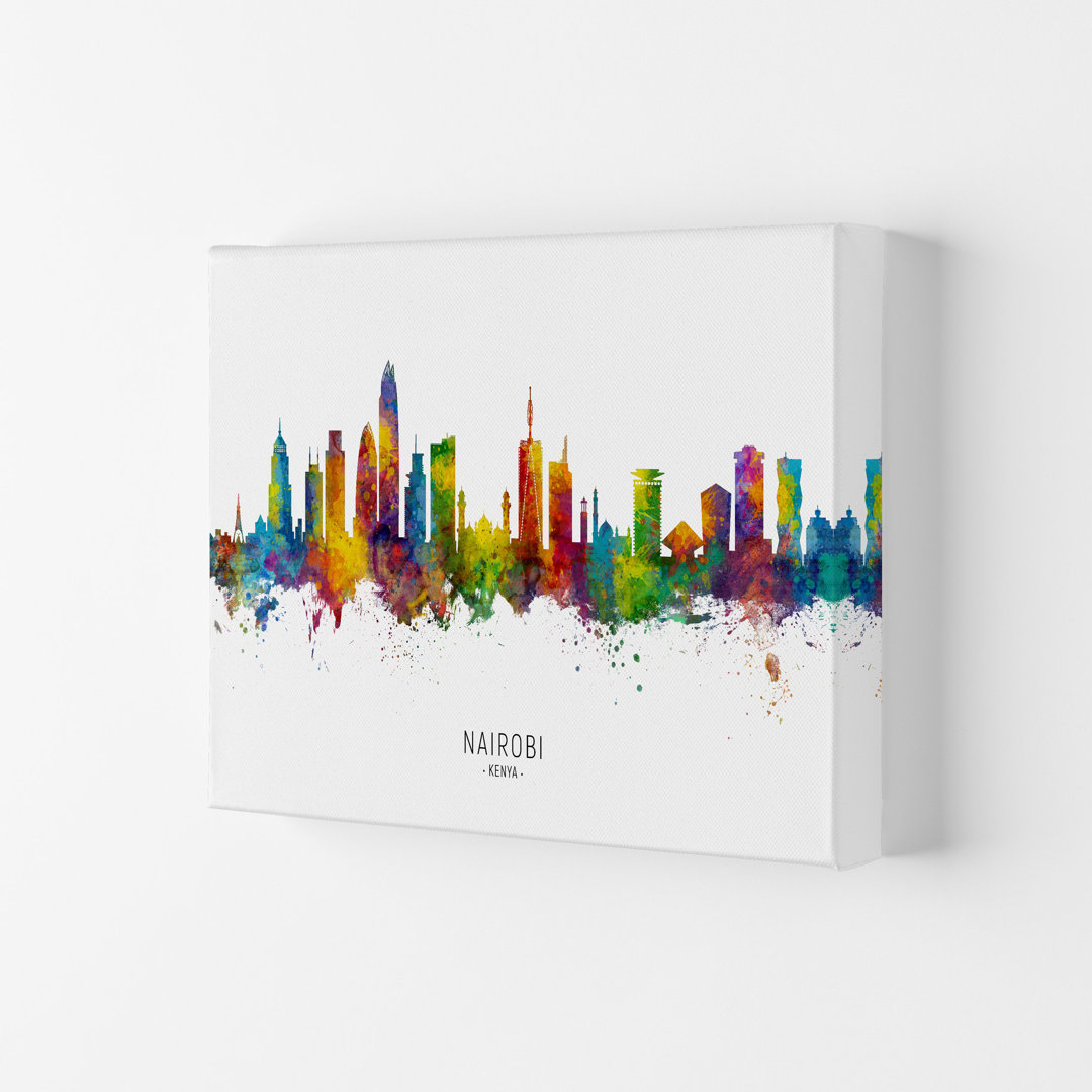Nairobi Kenya Skyline by Michael Tompsett - Print