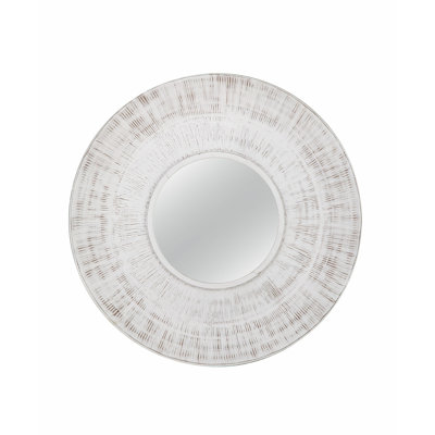 Kestrel 36" Wood Round Wall Mirror