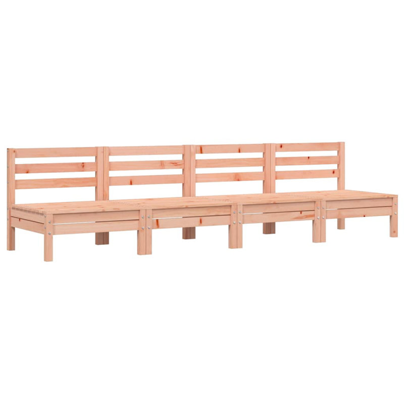 Noralee 63.5cm Wide Wood Patio Sofa, Brown, 4