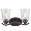 Éclairage pour salle de bain 2 lumières Shumpert-28476382