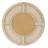 Wood/Cane Round Wall Mirror