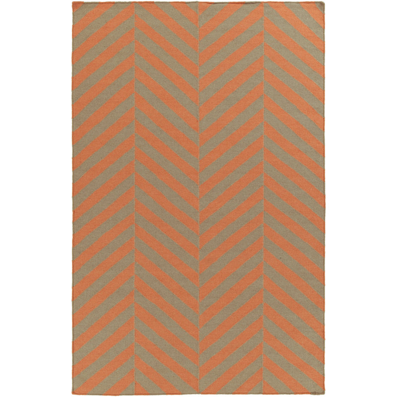 Araliya Wool Chevron Indoor Rug, Rectangle 3'6" x 5'6"