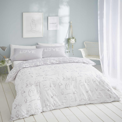 Peace And Yoga Easy Care Duvet Set