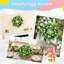 Couronne de Pâques pour porte d'entrée, couronne d'œuf artificielle 18 po avec fleurs printanières, intérieur extérieur