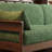 Solid Wood Chenille Straight Sofa