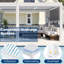 Pergola d'extérieur 10 pi x 20 pi avec lumières DEL, pavillon de jardin en aluminium avec persiennes motorisées et écrans latéraux pour le patio, la cour et la piscine, blanc-87140727-131508062-131675113