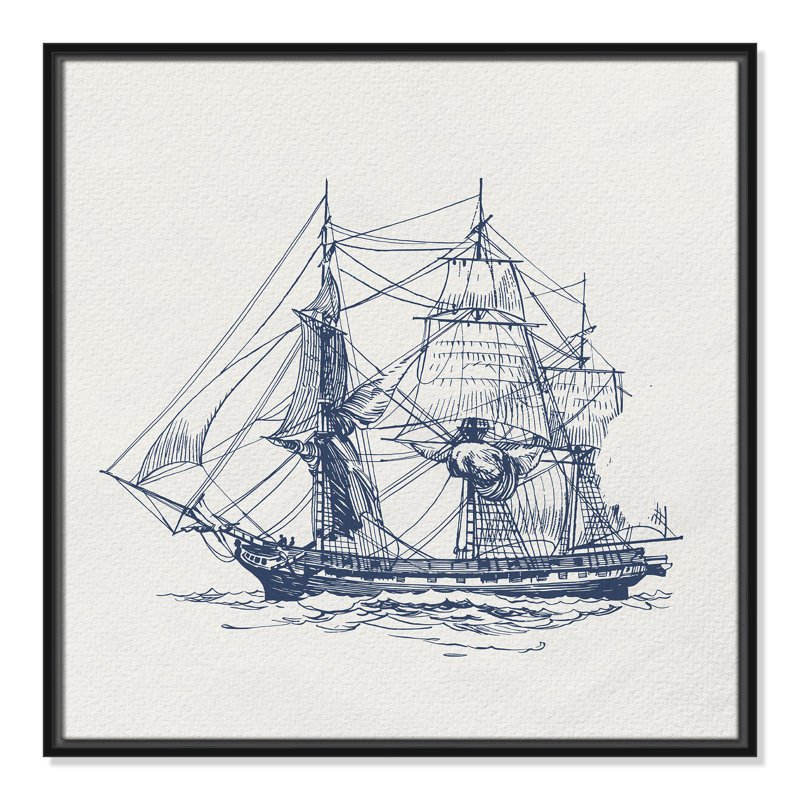 «Into the Sea III» par Kimberly Allen, Noir, H 25,5 po x l 25,5 po