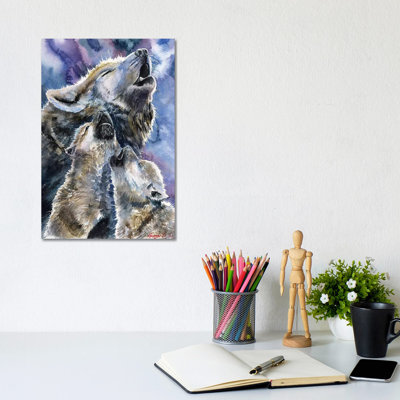 Wolf Family by George Dyachenko - Wrapped Canvas Print