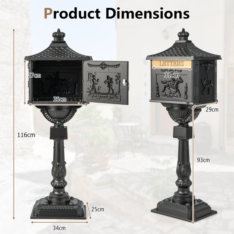 Dasaki Aluminum Column Box, Black