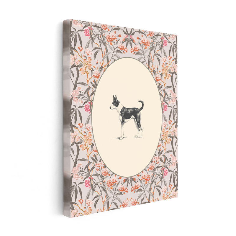 Portrait de Basenji, Sans cadre, Canevas, H 24 po x l 32 po