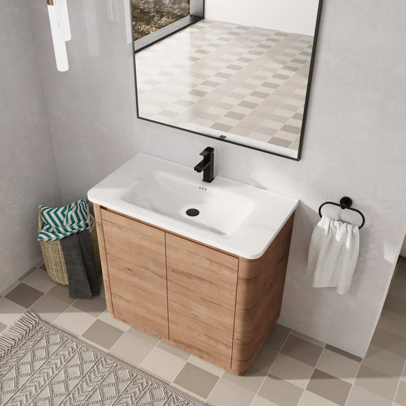 36'' Freestanding Single Bathroom Vanity With Ceramic Vanity Top, 36"