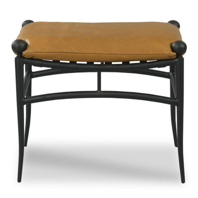 Rosetta Leather Upholstered Bench by Woodbridge Furniture