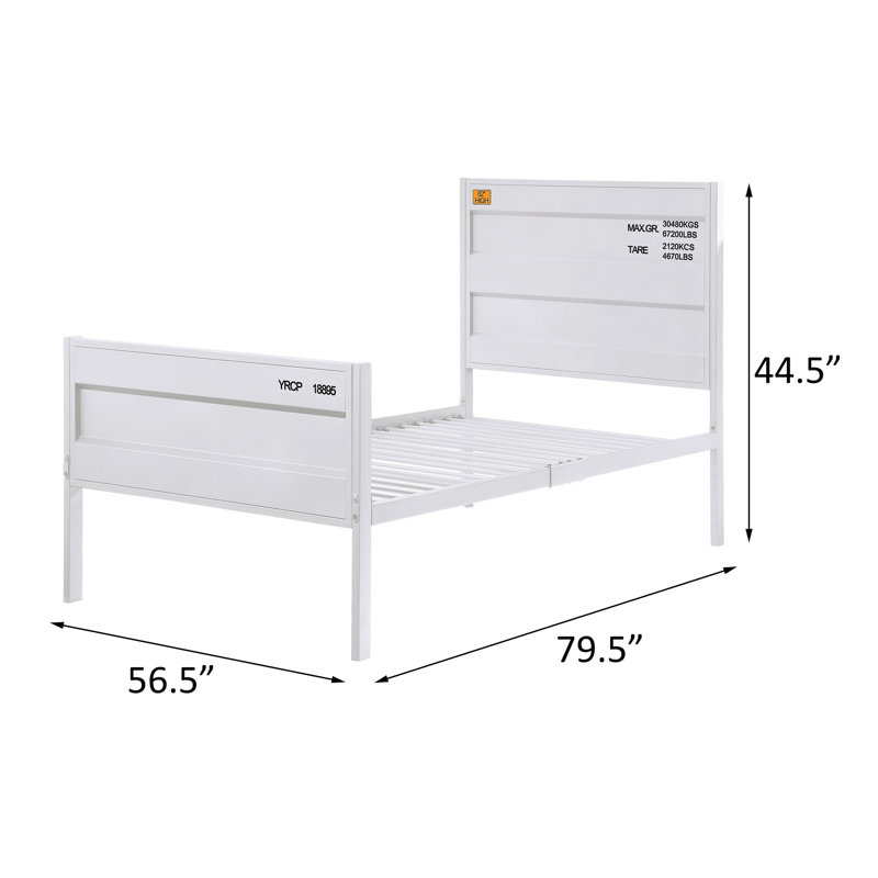 Lit plateforme, Blanc, Complète