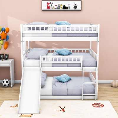 Ezana Kids Full Over Full Over Full Bunk Bed
