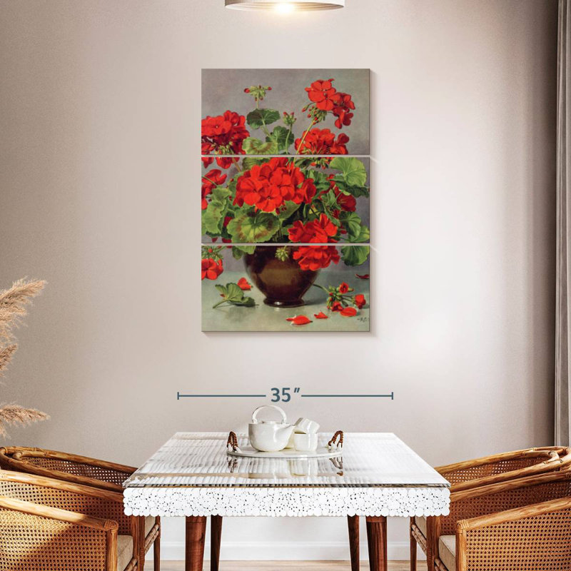 Harnek Geranium In An Earthenware Vase