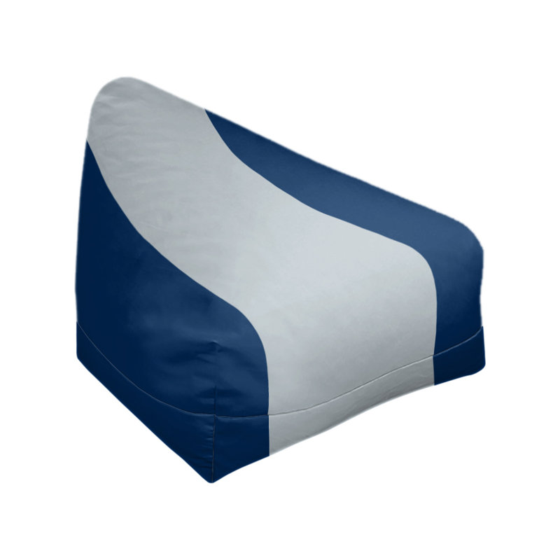 Fauteuil à billes Washington, 27 po x 27 po x 30 po, Bleu marine / argent / bleu marine