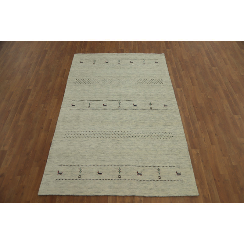 Tapis oriental style petits animaux Gabbeh 5 x 8