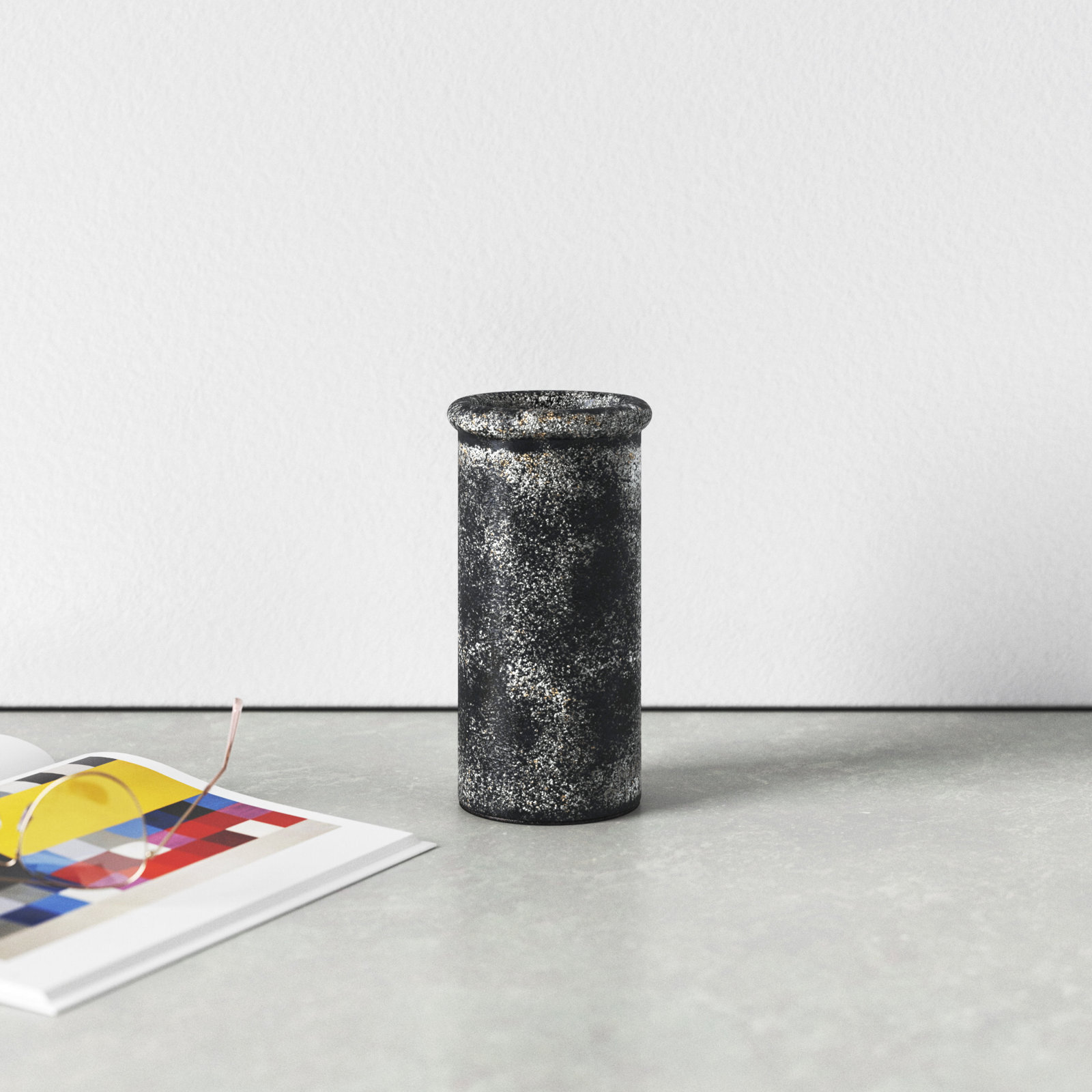 Varick Ceramic Table Vase, 7.8" H x 4" W x 4" D