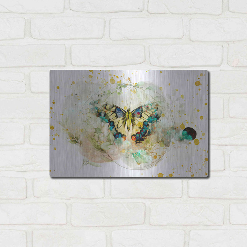 «August Wings» par August Grove® par Roozbeh Bahramali, art mural en métal, H 12 po x l 16 po