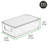 mDesign Plastic Storage Bin Box Container, Lid and Handles-98155404-98155402