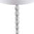 59.5" Standard Floor Lamp with White Fabric Shade