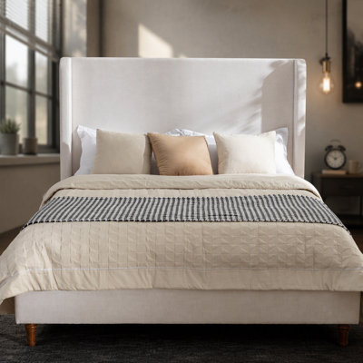 Grand lit tapissier Harper