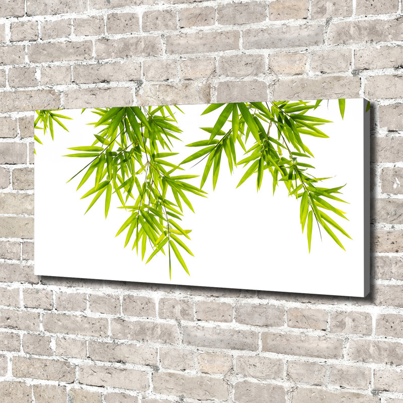 Bamboo Leaves - Wrapped Canvas Print