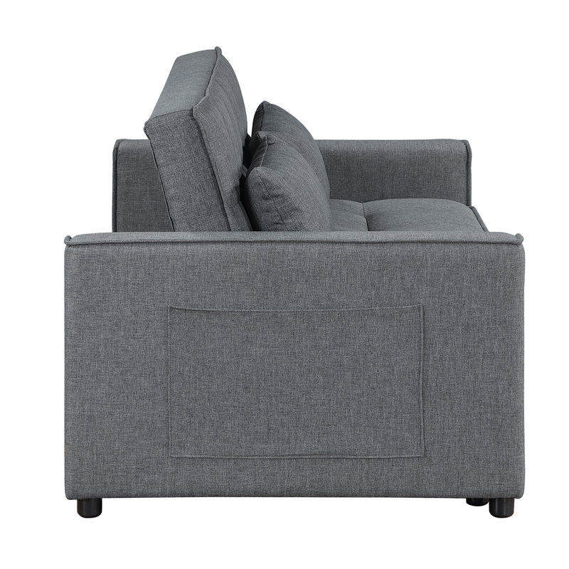 Omorfo 53.2'' Upholstered Convertible Sleeper Sofa