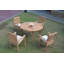 Rickey Outdoor 5 - Piece Teak Dining Set-1069061832-995160490