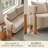 67" Chenille Upholstered Loveseat Sofa with Curved Arm & 2 Pillows, Pebble-124582049