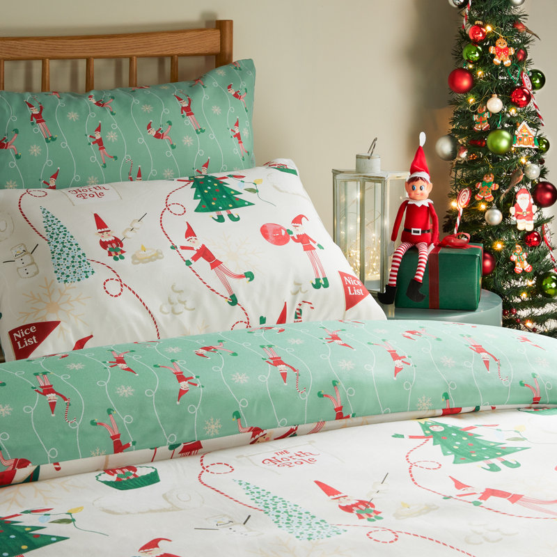 Elfie Polyester No Pattern Duvet Cover Set with Pillowcases Included, Double Duvet Cover Set + 2 Standard Pillowcases