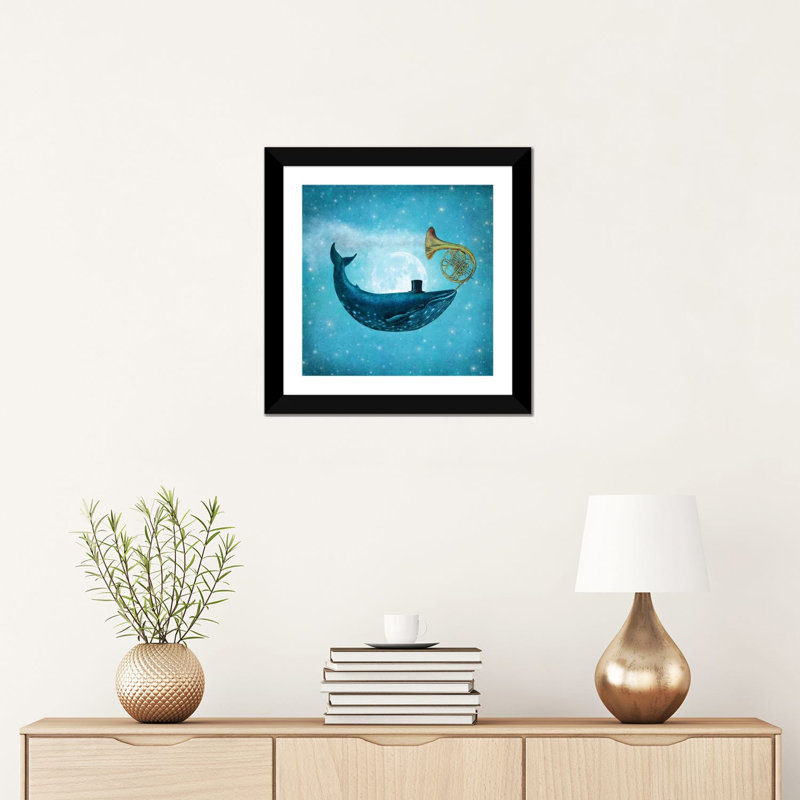 «Cloud Machine I» par Terry Fan - impression d'art graphique, Papier noir, Blanc, H 16 po x l 16 po x p 1 po