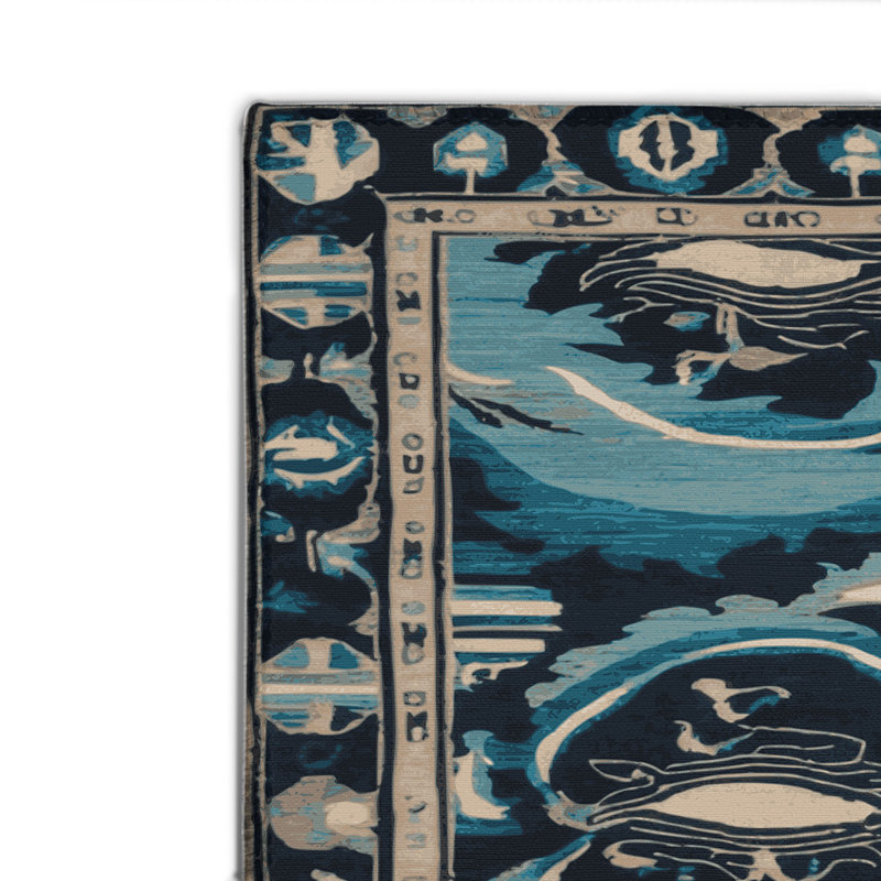 Tapis turc intérieur et extérieur gris, Rectangulaire 2 pi x 3 pi
