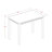 3-Pc Dining Set Includes a Rectangle Dining Table and 2 Parson Chairs - Antique Walnut finish