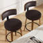 Tabouret de bar pivotant chic en cuir pour un confort et un style ultimes-207768065