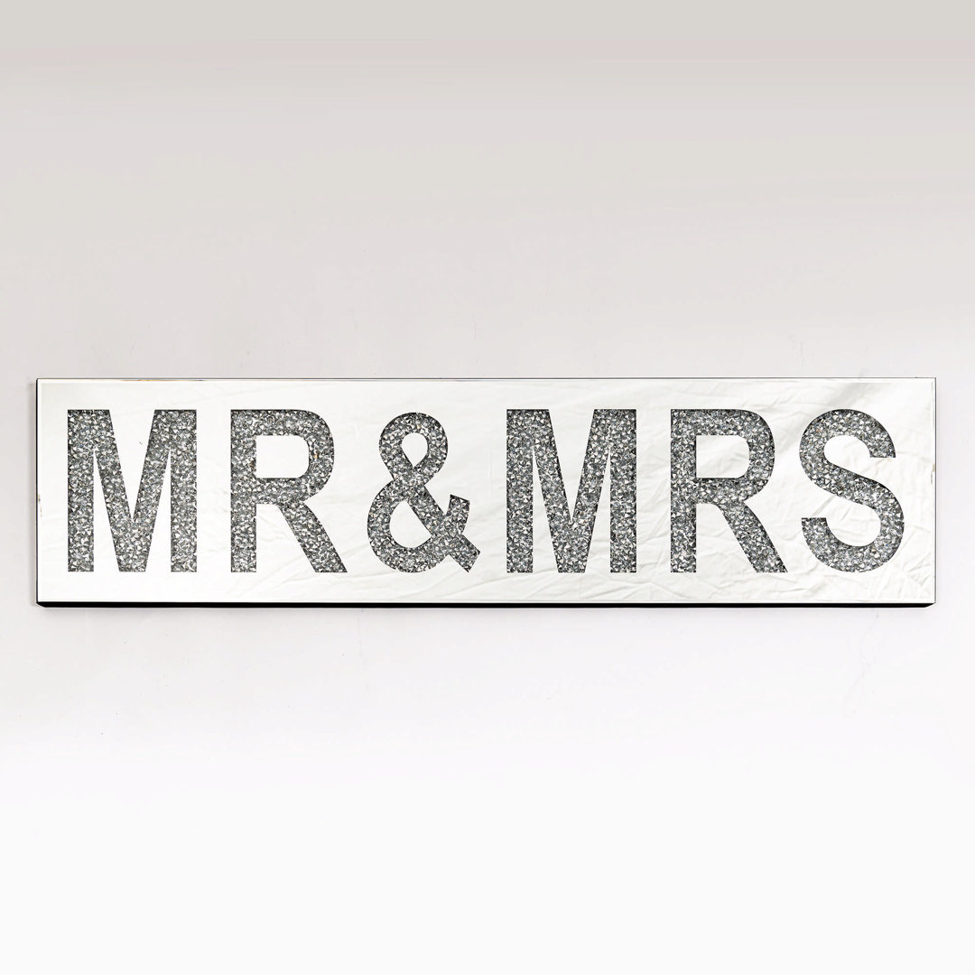 Crushed Diamond Mr & Mrs Wall Décor
