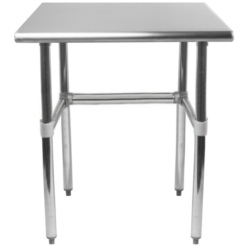 18" Stainless Steel Open Base Utility Work Table