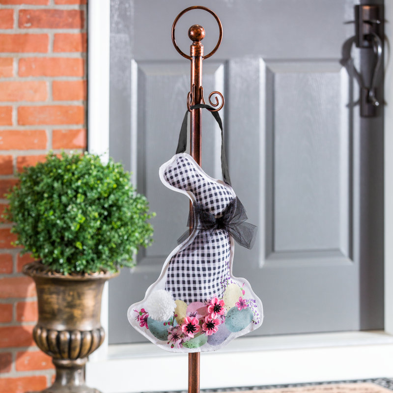 Décoration de porte de lapin Buffalo Check