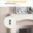 Fireplace Mantel, Modern Snow White MDF Surround | 29” Interior Width | Decorative Pattern