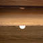 Buffet rétro avec bord arrondi, 4 portes, tablettes réglables pour le salon et la cuisine-1814644396