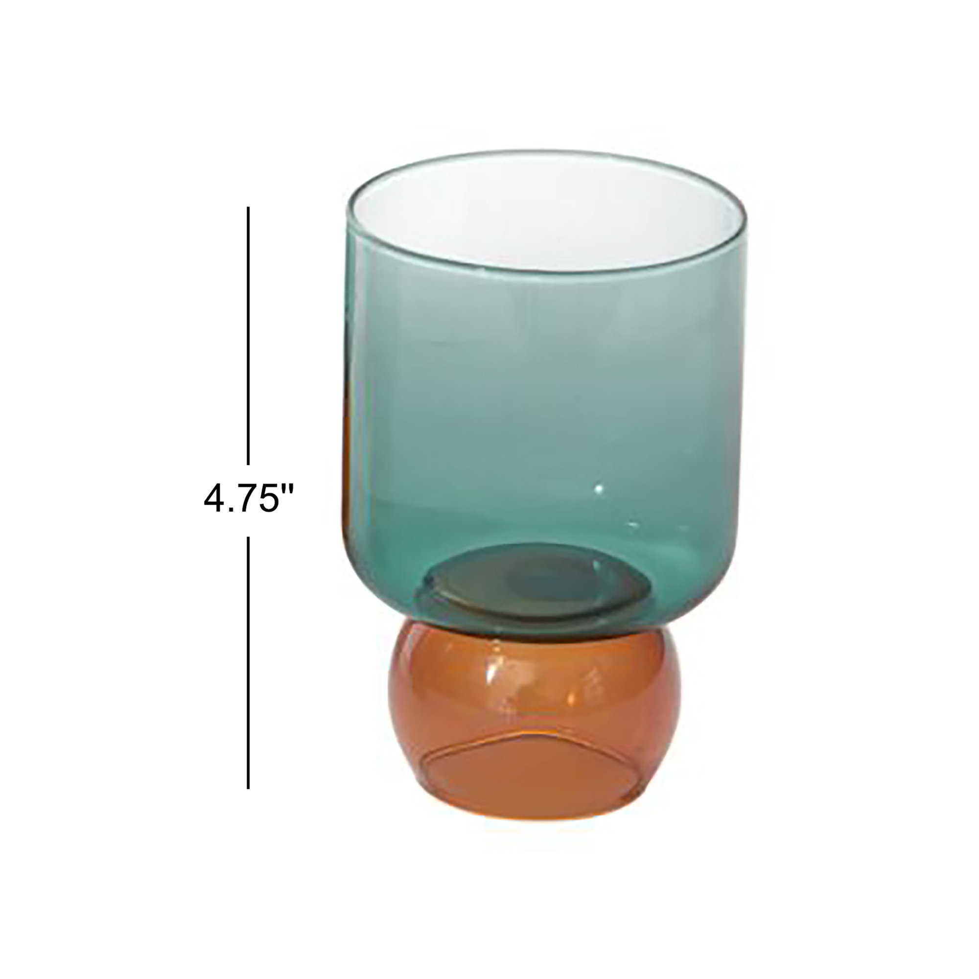 Yanely Drinkware 3.25"x 4.75", Turquoise