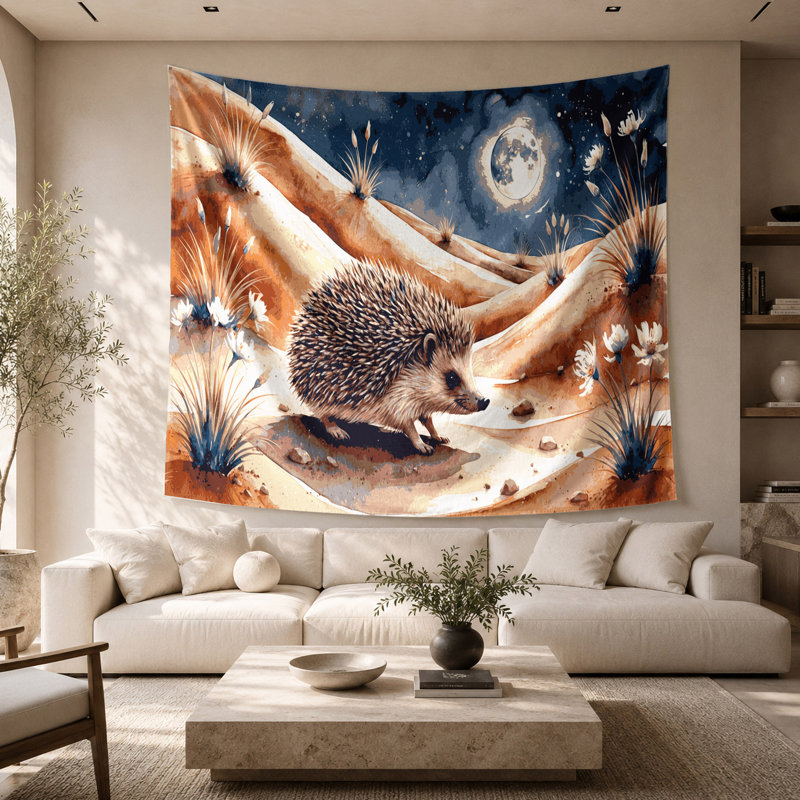 Tapisserie murale «Wildlife Desert Hedgehog», 26 po x 36 po